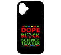 Dope Black Science Teacher Orgoglioso professionista carriera orgoglio Custodia per iPhone 16 Plus