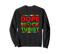 Dope Black Tubist Afroamericano Tuba Giocatore Musicista Felpa