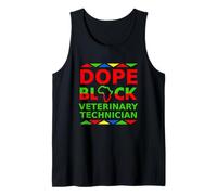 Dope Black Veterinario Tecnico Orgoglioso Nero Professionista Canotta