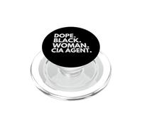 Dope Black Woman Agente CIA Empowered Black History Month PopSockets PopGrip per MagSafe