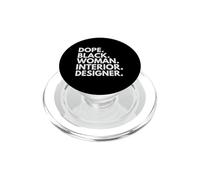 Dope Black Woman Interior Designer African American Pride PopSockets PopGrip per MagSafe