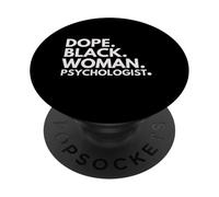 Dope Black Woman Psicologo Psicologia afroamericana PopSockets PopGrip Adesivo