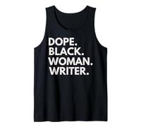 Dope Black Woman Writer Scrittori afroamericani Orgoglio Canotta