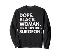 Dope Donna Nera Chirurgo Ortopedico America Africana Medico Felpa