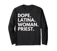 Dope Latina Donna Sacerdote Patrimonio Latino Orgoglio ispanico Maglia a Manica