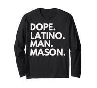 Dope Latino Man Mason Patrimonio Latino Orgoglio ispanico Maglia a Manica