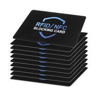 DOPENSPI 10 carte di blocco RFID, protezione contro la perdita di dati radio, RFID/NFC Blocker, ultra sottili per portafoglio, carte di debito, carte di credito, passaporti di viaggio, prevenzione del