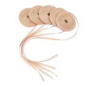 DOPENSPI 5 rotoli di nastro di iuta, 0,6 x 1000 cm, vintage, nastro decorativo in iuta per regali, artigianato, matrimoni, feste, fai da te, decorazioni natalizie