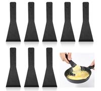 DOPENSPI 8 spatole per raclette, antiaderenti, in plastica, per formaggi, griglie, fonduta, gourmet, utensili da cucina per padelle, padelle resistenti al calore, robuste