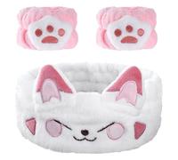 DOPENSPI Fascia per capelli cosmetici per trucco e lavaggio, fascia per capelli per il trucco dolce, elastica, soffice, per donne, ragazze, donne, yoga, sport, cosmetici per la cura della pelle