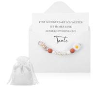 DOPENSPI Idea regalo per l'annuncio della gravidanza, portachiavi con busta e sacchetto portagioie, set regalo per la migliore amica e sorella