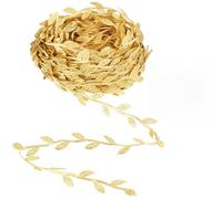 DOPENSPI Nastro da regalo, 20 m, con foglie, colore oro, idea regalo, stelle filanti, piante artificiali, viti artificiali con foglia, decorazione per matrimoni, decorazioni fai da te, matrimoni