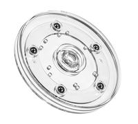 DOPENSPI Piatto girevole in acrilico, da 10 cm, in plastica, trasparente, piccolo Lazy Susan, girevole, mini piatto girevole per portaspezie, doll, bambole, torte