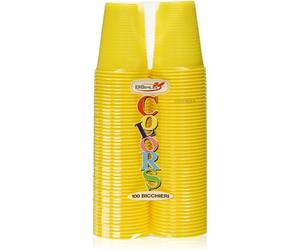 Dopla Bicchieri Riutilizzabili Gialli 200ml 100pz