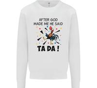 Dopo Che Dio Mi Ha Creato Ha Detto TA DA Maglione Divertente Uomo