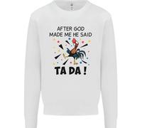 Dopo Che Dio Mi Ha Creato Ha Detto TA DA Maglione Divertente Uomo