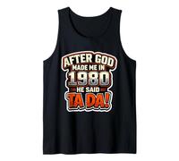 Dopo Che Dio Mi ha Creato nel 1980, Festa di Compleanno per Uomo He Said Tada Canotta