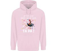 Dopo God Made Me He Said Ta Da Divertente Bambini Felpa con Cappuccio