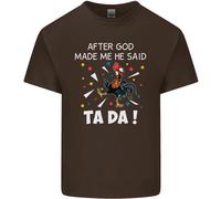 Dopo God Made Me He Said Ta Da Divertente T-Shirt Bambini Bambine