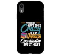 Dopo la scuola Roba Be Crazy After School Coordinatore Custodia per iPhone XR
