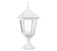 Dopo Lighitng - Lampioncino da giardino CLIC CLAC 4 (H.43cm), uso esterno IP44, faro classico da esterno, corridoi, passaggi o sentieri, E27 42W, bianco