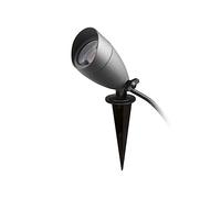 DOPO LIGHTING - faretti da giardino TERRA, faretti da esterno IP65 antracite LED 6W 3000K - faretti da giardino con picchetto - faretti giardino da terra -illuminazione giardino - faretto da giardino