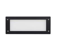 Dopo Lighting - Incasso da parete DEVON (L.29,3cm), uso esterno IP66, incasso da parete esterno classico ideale per balconi, terrazze, vialetti o facciate, GX53 LED T2 2x 3W 3K/4K/65K