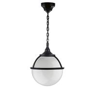 DOPO Lighting - Lampada a sospensione CLIC CLAC GLOBO nera con portalampada E27 42W per esterno IP44