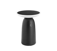 DOPO LIGHTING - Lampada solare da tavolo con porta usb VERSA nero Touch dimming LED SMD 10W 3000K outdoor IP54. Lampada solare portatile ideale per terrazze