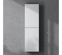 doporro Armadio Colonna Bagno a Parete 35x20x120 cm con 2 Ante e 4 Vani