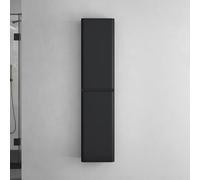 doporro Armadio Colonna Bagno a Parete 35x20x150 cm con 2 Ante e Ripiani