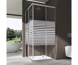 doporro Box Doccia Angolare 90x75x190 cm con Porte Scorrevoli