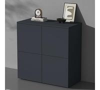 doporro Credenza Buffet 76x36,4x76 cm con 4 Ante Push-to-Open e Soft-Close