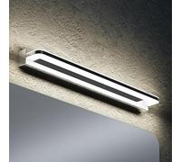 doporro Lampada LED da Specchio 60 cm 14W 4000K per Bagno | Colore Cromo, Acciaio Inox, Illuminazione da Parete, Luce per Trucco, Installazione sopra lo Specchio, Utilizzo in Bagno
