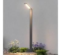 doporro Lampione da Giardino 80 cm IP65 con LED 6W 3000K - Paletto Luminoso da Esterno in Alluminio Grigio Scuro per Sentieri, Vialetti, Terrazze e Cortili, Design Moderno