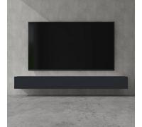 doporro Mobile Porta TV Sospeso 280 cm con 4 Ante Antracite Opaco, Credenza Bassa da Soggiorno Salotto, Madia Consolle per TV Fernsehschrank02
