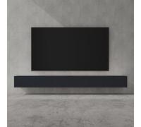 doporro Mobile Porta TV Sospeso 300 cm con 4 Ante Antracite Opaco, Credenza Bassa da Soggiorno Salotto, Madia Consolle per TV Fernsehschrank02