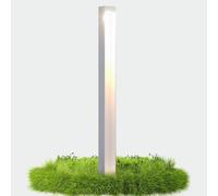 doporro Paletto LED da Esterno 80 cm 5W 3000K IP65 per Vialetti | Colore Bianco Opaco, Alluminio, Luce Calda per Esterni, per Vialetti, Terrazze, Cortili e Ingressi