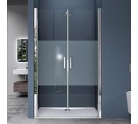 doporro Porta Doccia a 2 Ante Battenti per Nicchia 85x195 cm Alzanti
