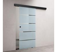 doporro Porta Scorrevole in Vetro per Interni 90x215 cm con Soft-Close