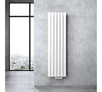 doporro Radiatore Verticale da Bagno 160x46 cm a Doppio Pannello da Parete | Acciaio al Carbonio, Pannello a Doppio Strato, Montaggio a Parete, Riscaldamento ad Acqua Calda, Funzione Portasciugamani