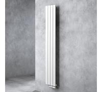 doporro Radiatore Verticale Termoarredo 180x31 cm a Pannello da Parete | Colore Bianco, Acciaio al Carbonio, Montaggio a Parete, Riscaldamento ad Acqua Calda, Funzione Portasciugamani