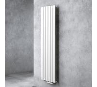 doporro Radiatore Verticale Termoarredo 180x46 cm a Pannello da Parete | Colore Bianco, Acciaio al Carbonio, Montaggio a Parete, Riscaldamento ad Acqua Calda, Funzione Portasciugamani