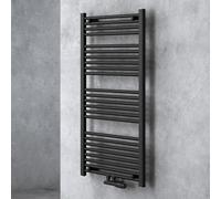 doporro Scaldasalviette Termoarredo da Bagno 120x50 cm per Parete | Colore Antracite, Acciaio al Carbonio, Montaggio a Parete, Riscaldamento ad Acqua Calda, Funzione Portasciugamani