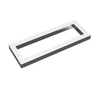 doporro Staffa Reggimensola Rettangolare 45x15 cm in Acciaio Inox Cromo Supporto da Parete per Mensole Lavabi Portasciugamani Resistente e Facile da Installare -WH01