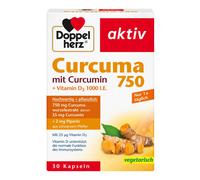 DOPPELHERZ ACTIVE Curcuma 750 30 capsule vitamina D3 per la salute...
