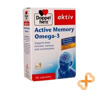 DOPPELHERZ Aktiv Active Memory OMEGA 3 30 Capsule Supporto Memoria