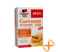 DOPPELHERZ Aktiv Curcuma 750 30 Pillole Vitamina D3 Per Muscolo Salute Immune
