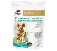 Doppelherz Complesso Articolazioni per Cani, Supporto al Metabolismo Articolare in Caso di Osteoartrite, con omega-3, collagene, polvere di cozze, Boswellia serrata e vitamina E, 30 Masticativi