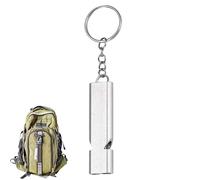 Doppelrohrpfeife - Hochfrequenz -spfeife - den Außenbereich- Laute tragbar- Schlüsselanhänger-Pfeife -,- verschiedeLebensbesonderen rettung, Wandern, Camping und Haustiertraining., argento, Consulte